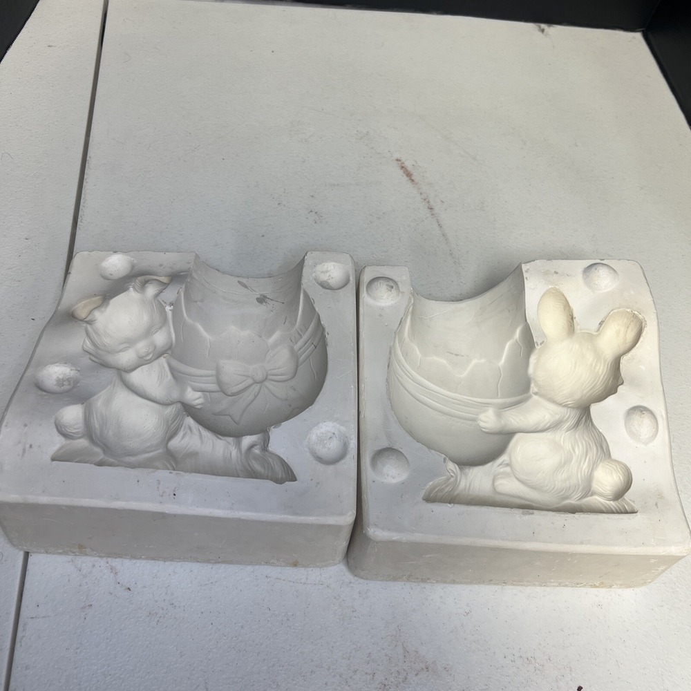 SUNRISE CERAMIC MOLD #SR-579 BUNNY & EASTER EGG